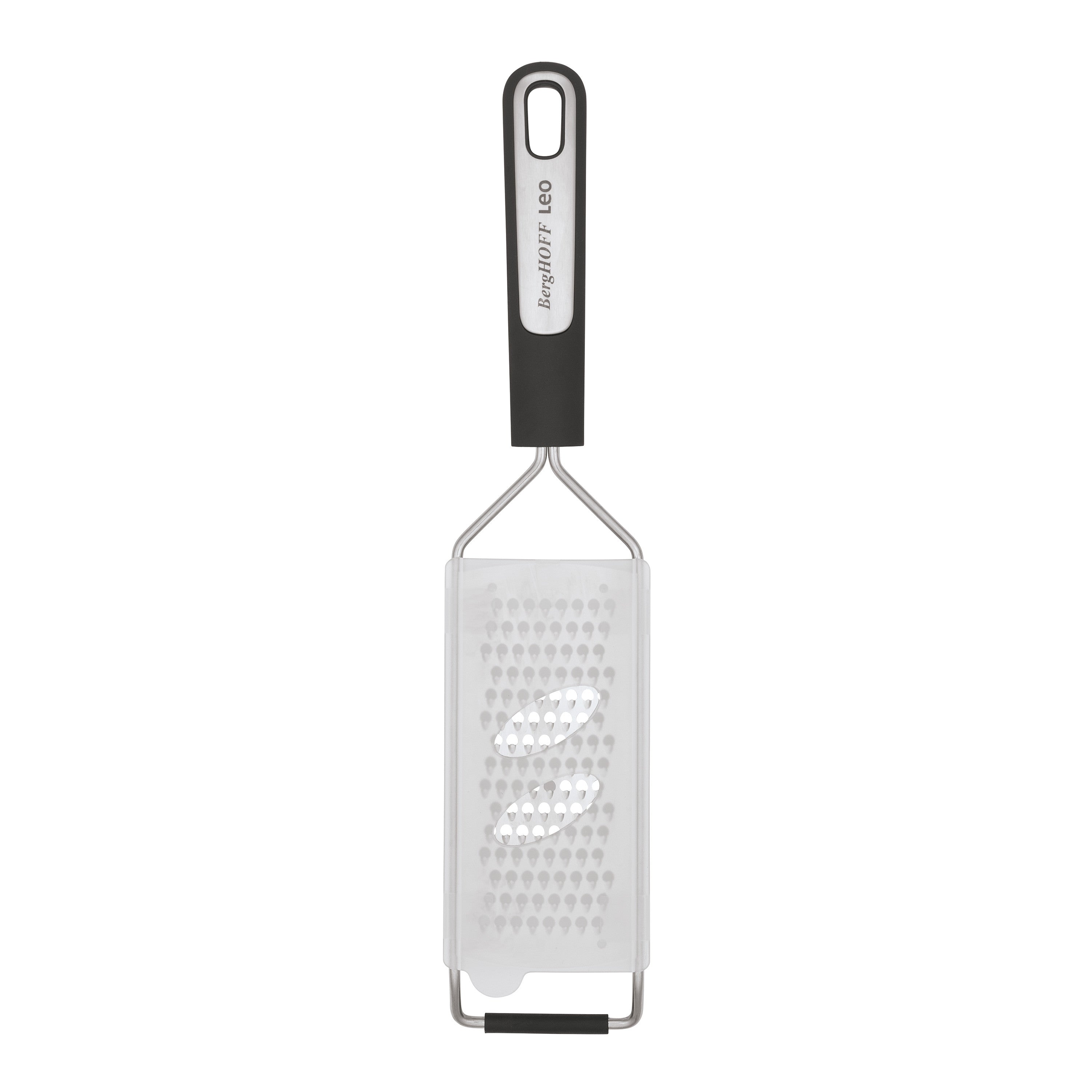 BergHOFF Hand Grater - Graphite Series with Sharp Stainless Steel Blade and Non-Slip Base