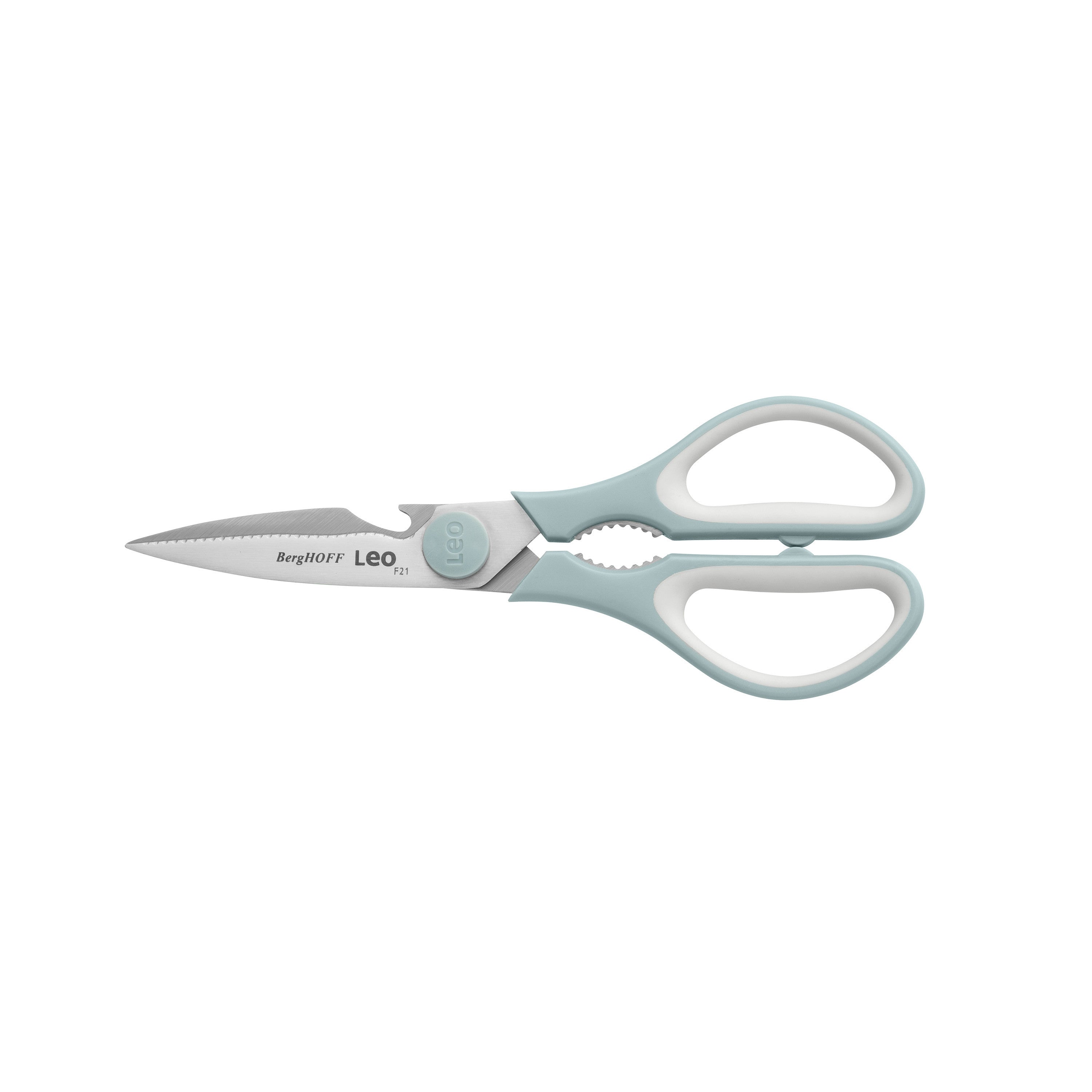 BergHOFF Kitchen Scissors - Glints Spirit and Slate with Magnetic Knife Block Storage and Non-Slip Grip