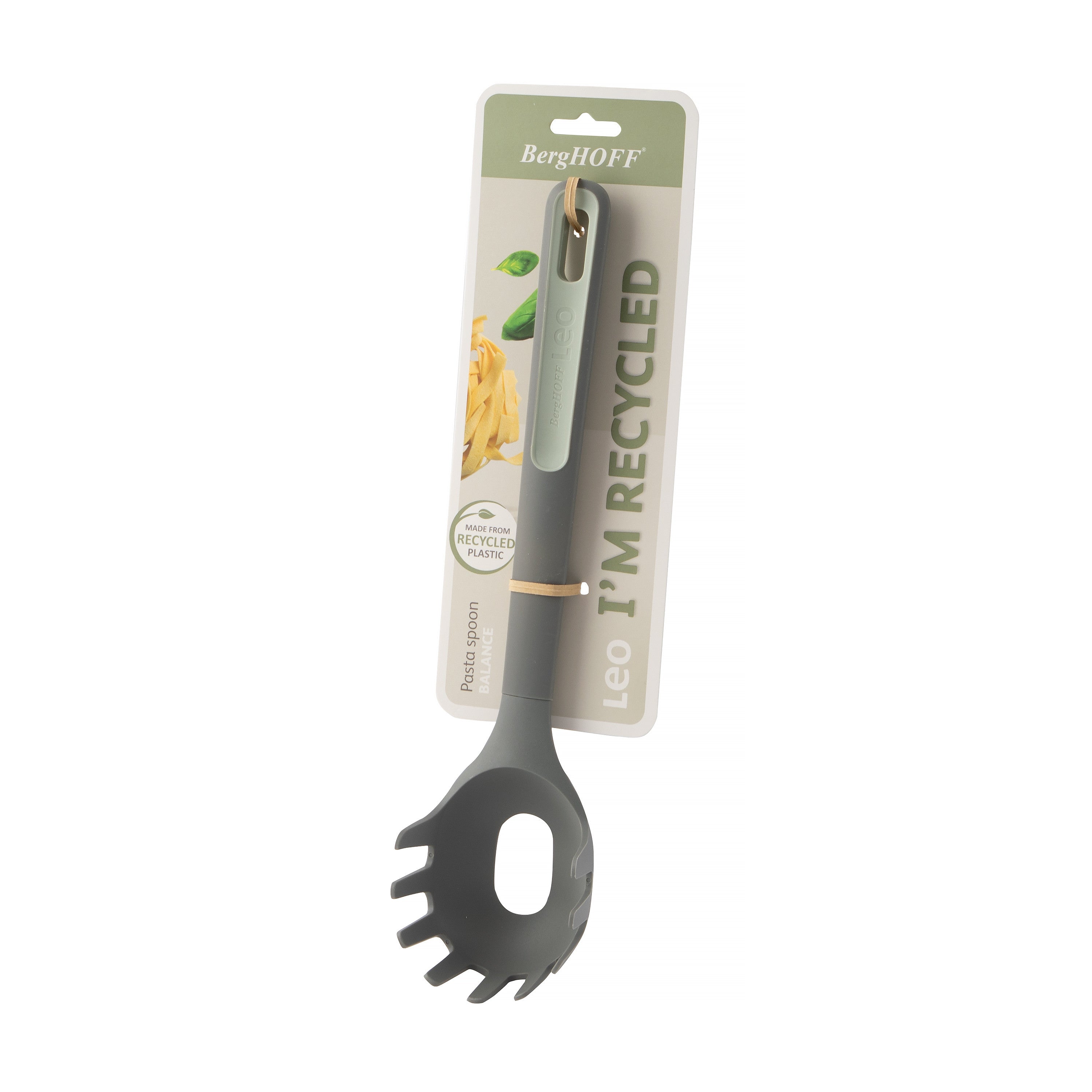 BergHOFF Pasta Spoon - Balance Series with Recycled Plastic and Heat-Resistant Non-Scratch Design