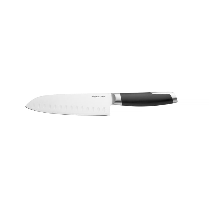 BergHOFF 5-Piece Knife Block - Graphite Series with Asian-Inspired Knives, Sharpener and Magnetic Side
